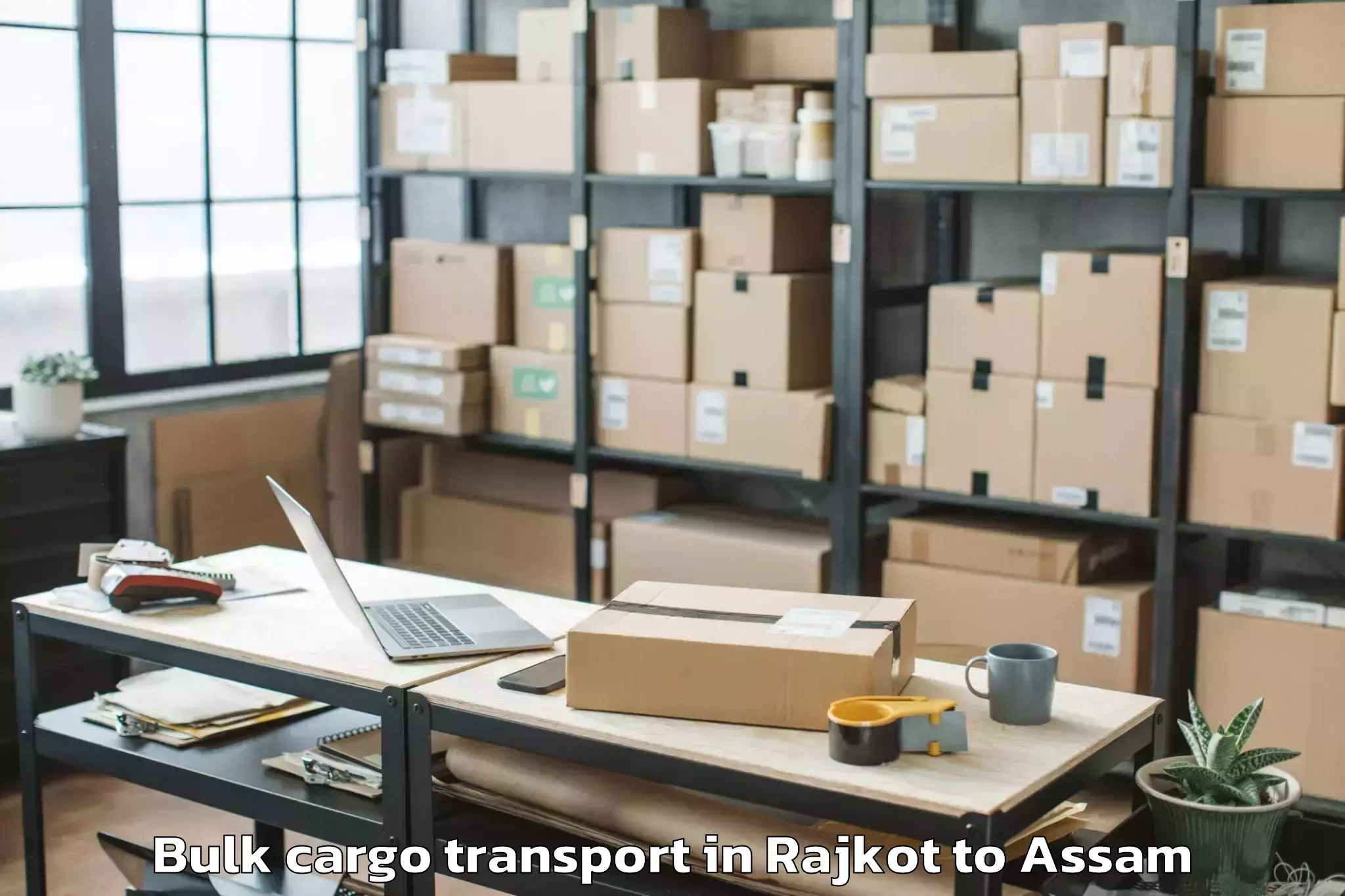 Book Rajkot to Dhuburi Bulk Cargo Transport Online